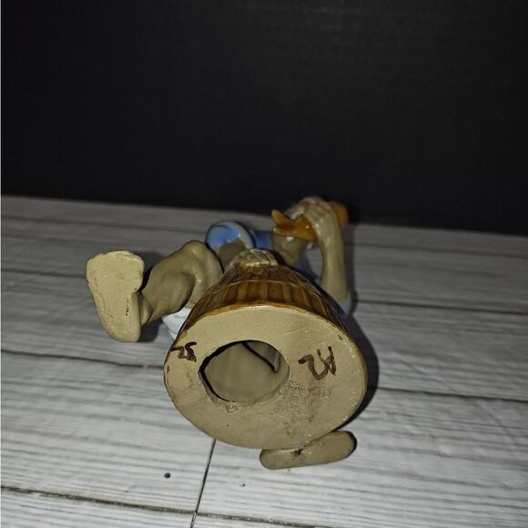 Vintage Chinese Shiwan Mudman Pottery Figurine Collectible Home Decor Signed - Picture 8 of 10